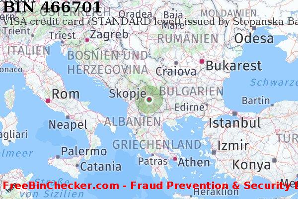 466701 VISA credit Macedonia MK BIN-Liste