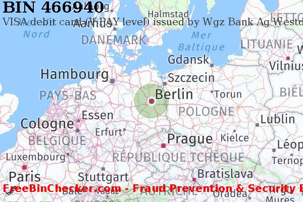 466940 VISA debit Germany DE BIN Liste 