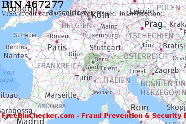 467277 VISA credit Switzerland CH BIN-Liste