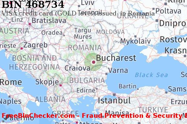 468734 VISA credit Romania RO BIN List