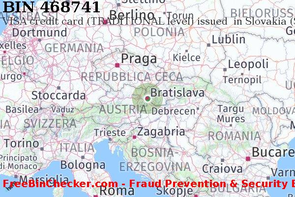468741 VISA credit Slovakia (Slovak Republic) SK Lista BIN