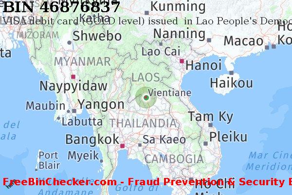 46876837 VISA debit Lao People's Democratic Republic LA Lista BIN