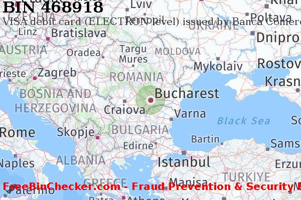 468918 VISA debit Romania RO BIN List
