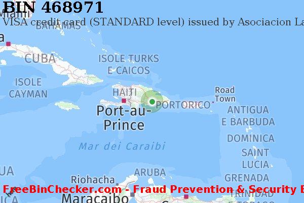 468971 VISA credit Dominican Republic DO Lista BIN