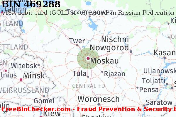 469288 VISA debit Russian Federation RU BIN-Liste