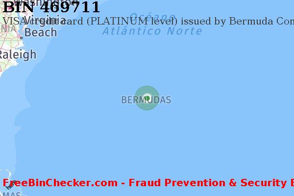 469711 VISA credit Bermuda BM Lista de BIN