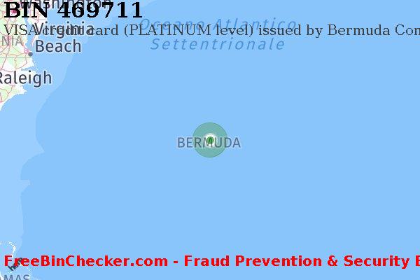 469711 VISA credit Bermuda BM Lista BIN