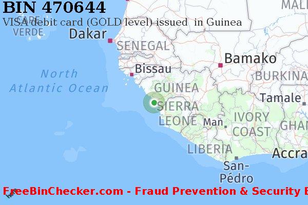 470644 VISA debit Guinea GN BIN List