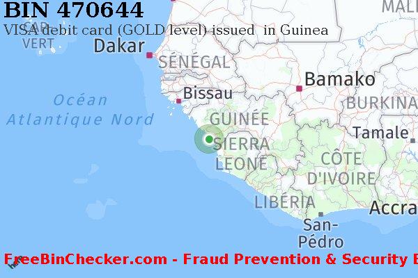 470644 VISA debit Guinea GN BIN Liste 