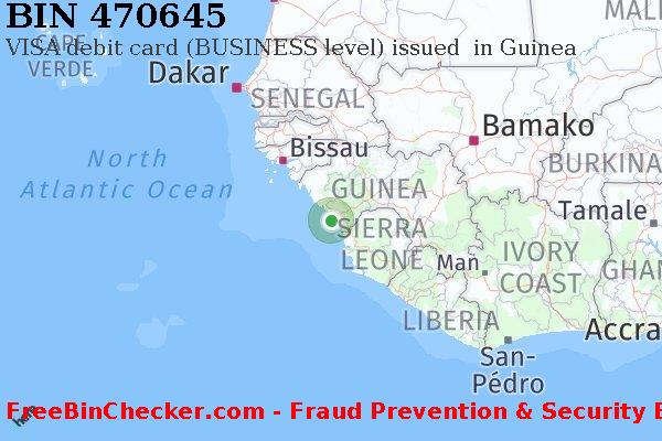 470645 VISA debit Guinea GN BIN 목록
