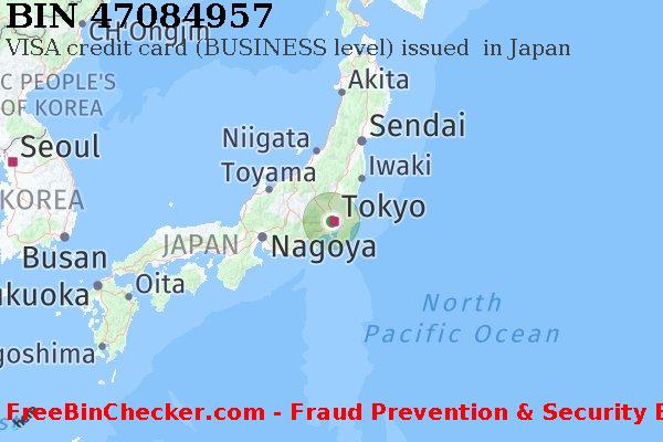 47084957 VISA credit Japan JP बिन सूची