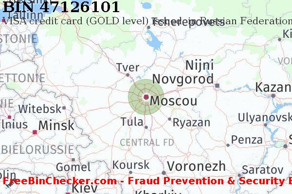 47126101 VISA credit Russian Federation RU BIN Liste 