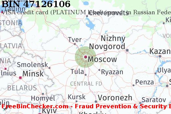47126106 VISA credit Russian Federation RU BIN List