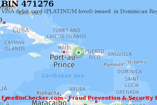 471276 VISA debit Dominican Republic DO বিন তালিকা
