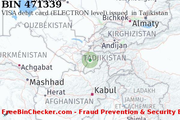 471339 VISA debit Tajikistan TJ BIN Liste 