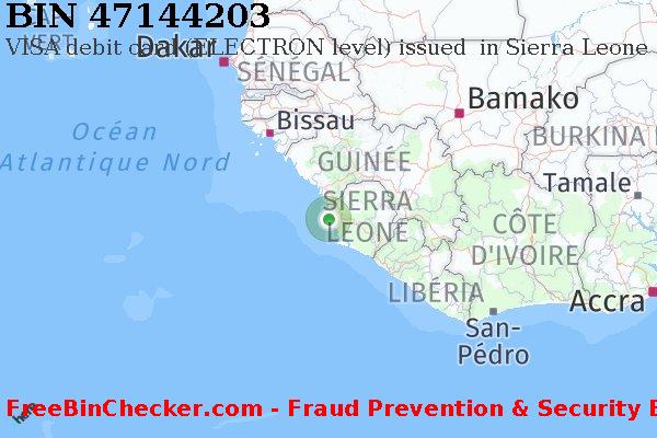 47144203 VISA debit Sierra Leone SL BIN Liste 