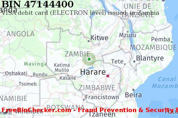 47144400 VISA debit Zambia ZM BIN Liste 