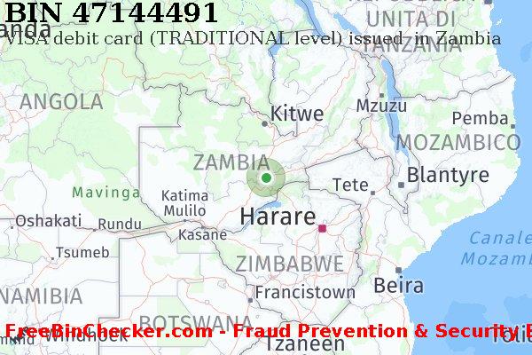 47144491 VISA debit Zambia ZM Lista BIN