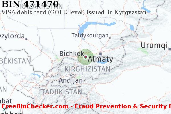 471470 VISA debit Kyrgyzstan KG BIN Liste 