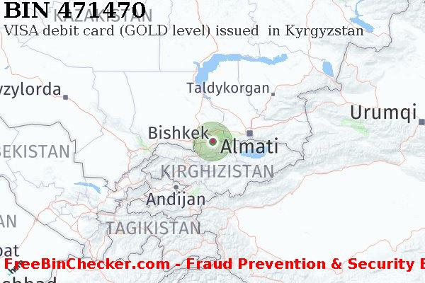 471470 VISA debit Kyrgyzstan KG Lista BIN