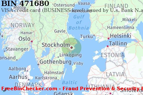 471680 VISA credit Sweden SE বিন তালিকা