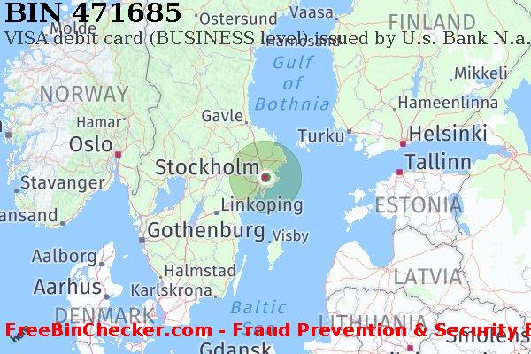 471685 VISA debit Sweden SE BIN List