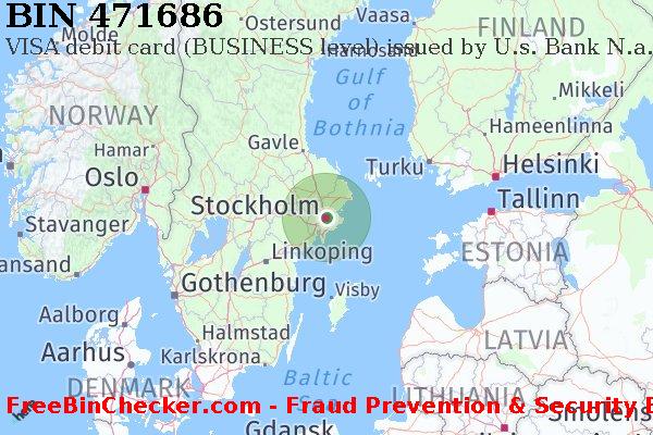 471686 VISA debit Sweden SE BIN List