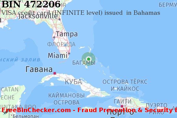 472206 VISA credit Bahamas BS Список БИН