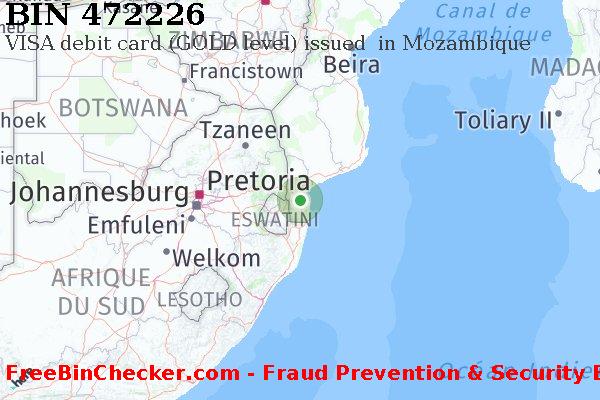 472226 VISA debit Mozambique MZ BIN Liste 