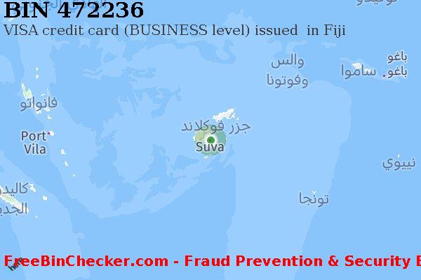 472236 VISA credit Fiji FJ قائمة BIN
