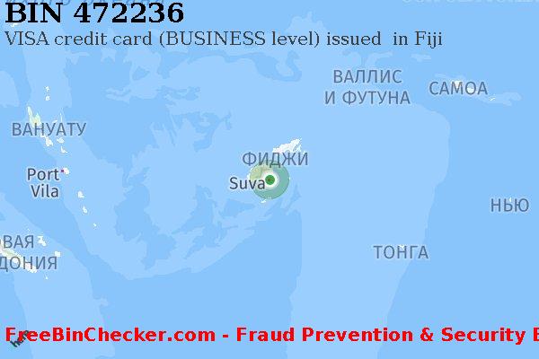 472236 VISA credit Fiji FJ Список БИН