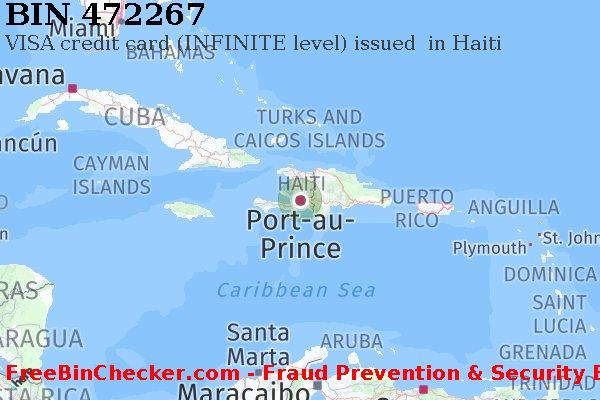 472267 VISA credit Haiti HT BIN List