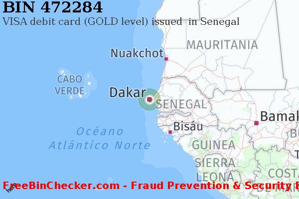 472284 VISA debit Senegal SN Lista de BIN