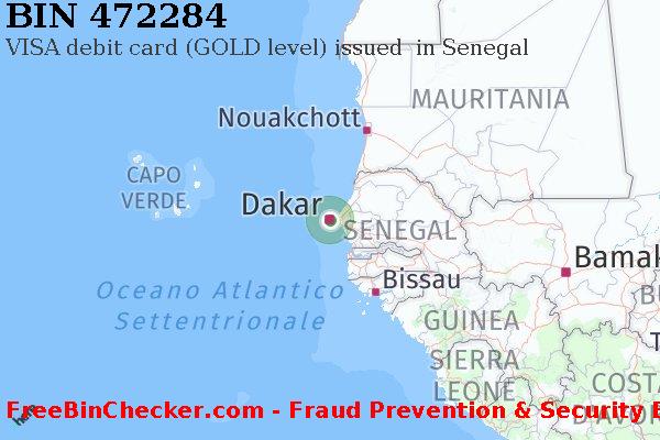 472284 VISA debit Senegal SN Lista BIN