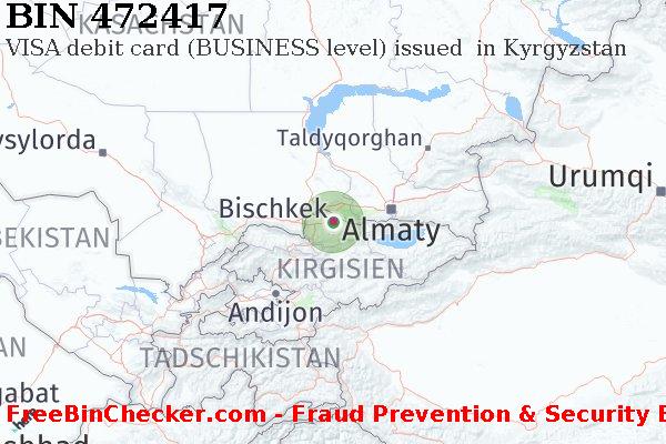 472417 VISA debit Kyrgyzstan KG BIN-Liste