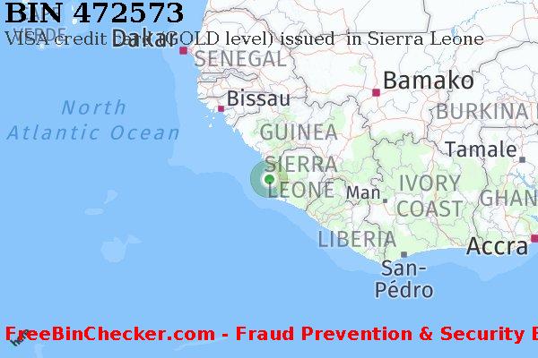 472573 VISA credit Sierra Leone SL BIN List