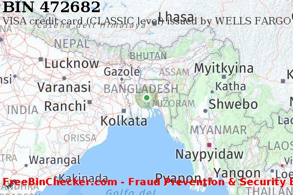 472682 VISA credit Bangladesh BD Lista BIN