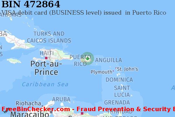 472864 VISA debit Puerto Rico PR BIN List