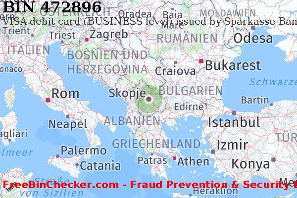472896 VISA debit Macedonia MK BIN-Liste