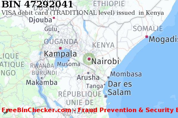 47292041 VISA debit Kenya KE BIN Liste 