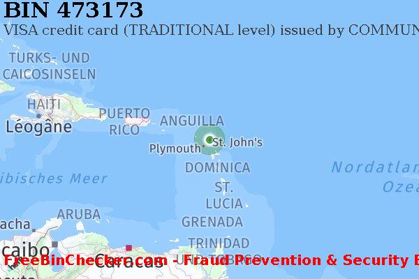 473173 VISA credit Antigua and Barbuda AG BIN-Liste