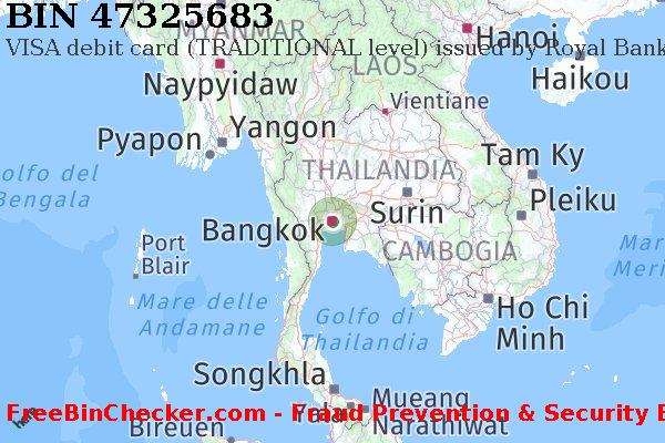 47325683 VISA debit Thailand TH Lista BIN