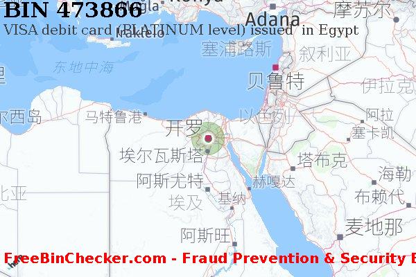 473866 VISA debit Egypt EG BIN列表