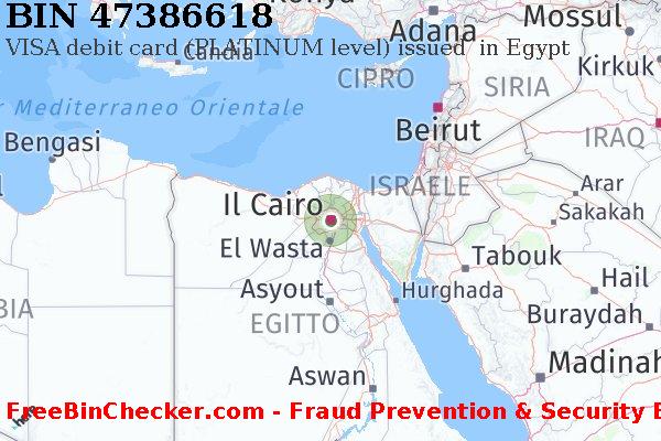 47386618 VISA debit Egypt EG Lista BIN