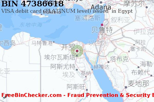47386618 VISA debit Egypt EG BIN列表