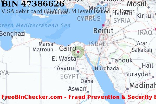 47386626 VISA debit Egypt EG BIN List