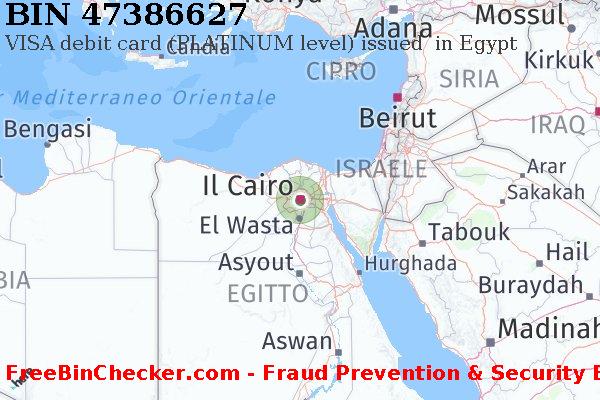 47386627 VISA debit Egypt EG Lista BIN