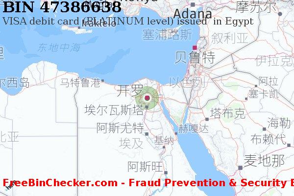 47386638 VISA debit Egypt EG BIN列表