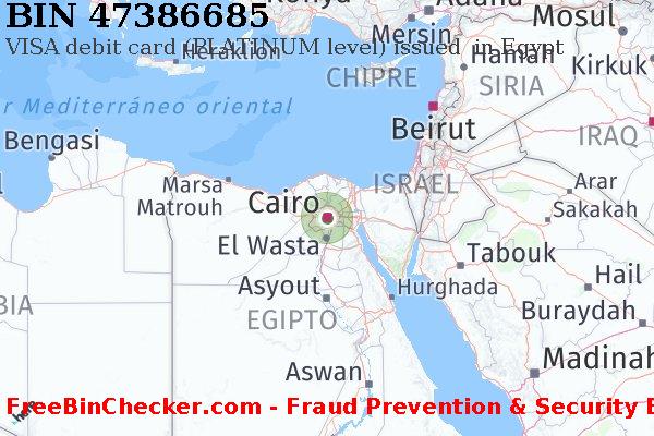 47386685 VISA debit Egypt EG Lista de BIN