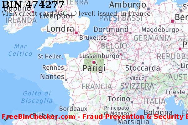 474277 VISA credit France FR Lista BIN